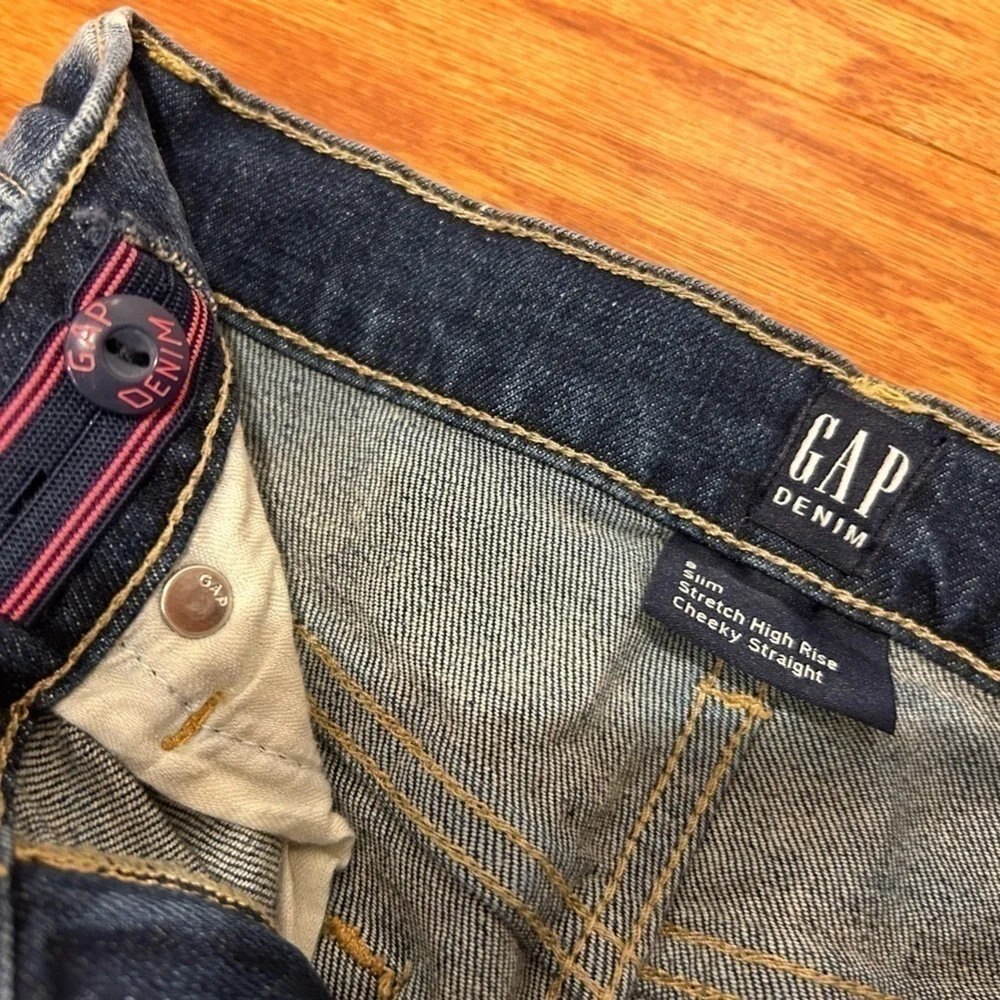 Gap slim stretch high rise girls jeans